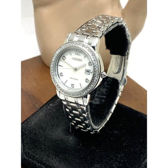 Citizen Womens Watch FE1180-65D Eco Drive Mother of Pearl Dial Silver Steel - Picture 14 of 14